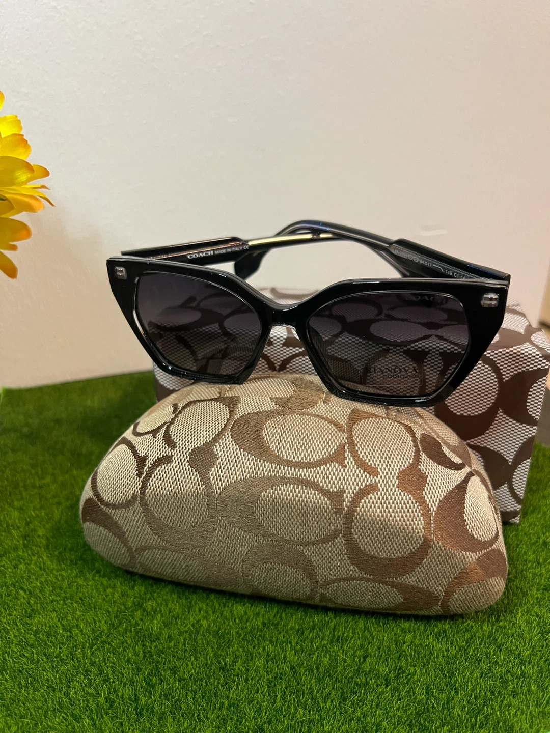 Coach Sunglasses Black with Case and Box