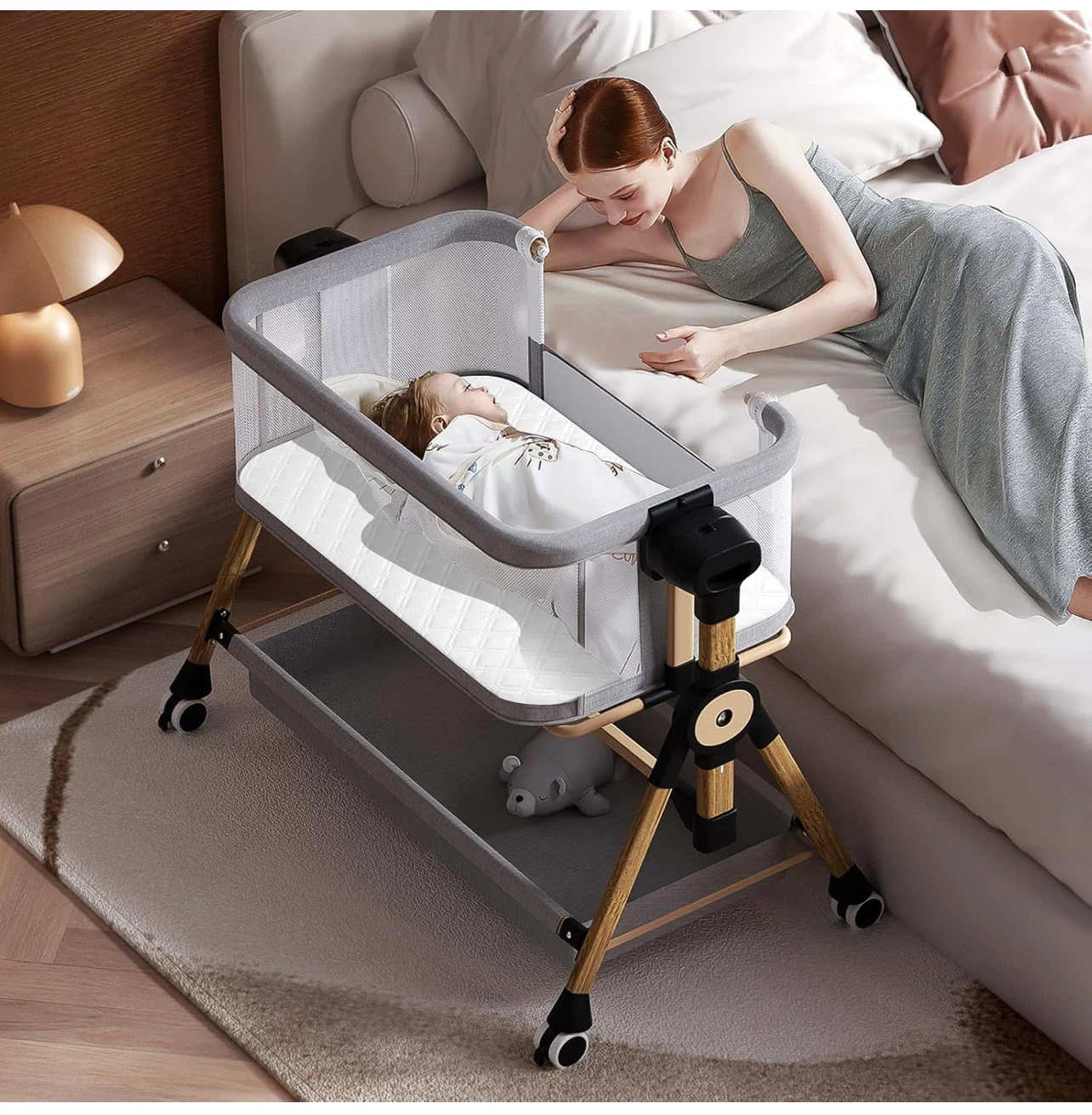 Like-New 3-in-1 Baby Bassinet / Bedside Sleeper