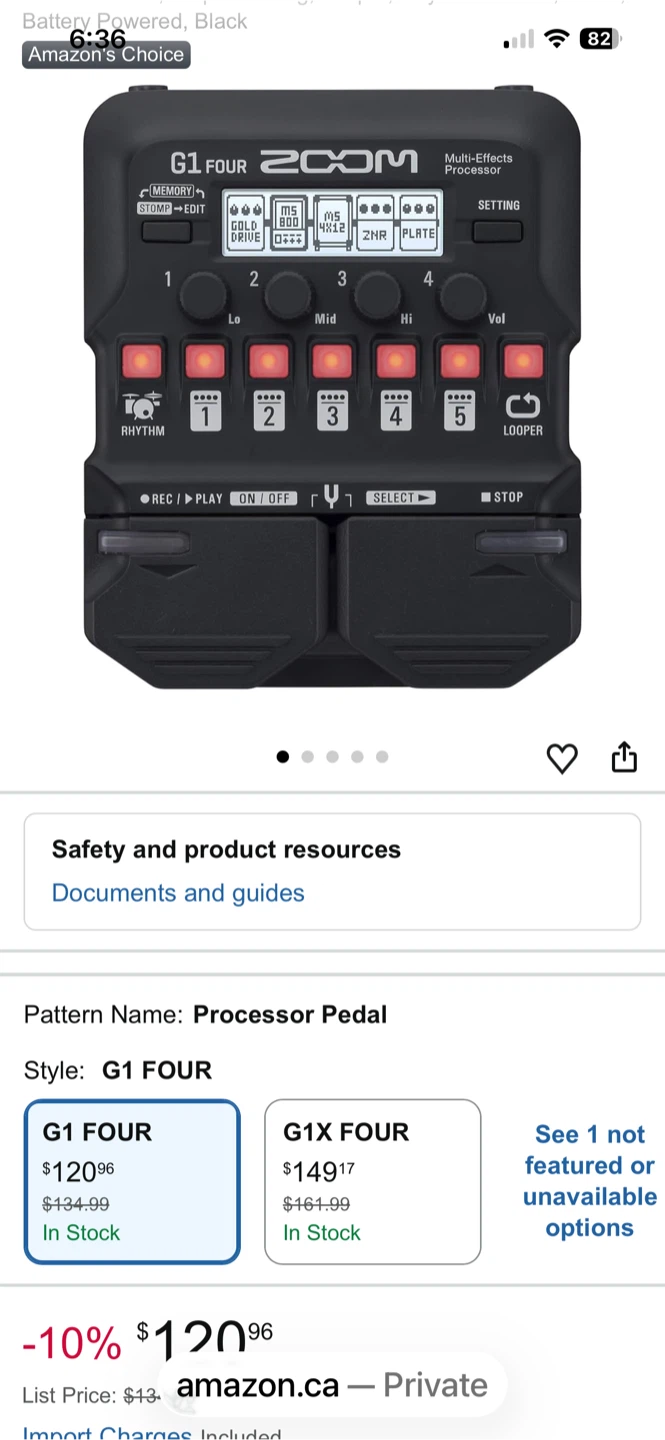 Zoom G1 FOUR Multi-Effects Processor - photo 3