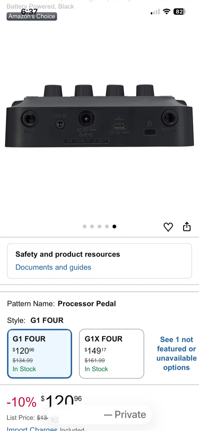 Zoom G1 FOUR Multi-Effects Processor - photo 4