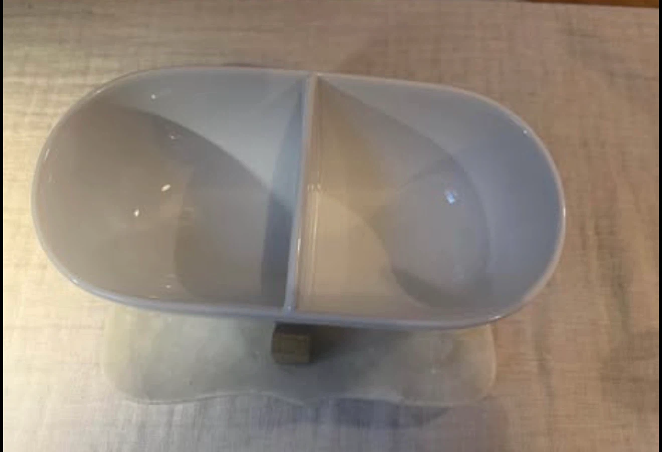 Crate & Barrel Ceramic Oven-to-Table Divided Serving Bowl - photo 2
