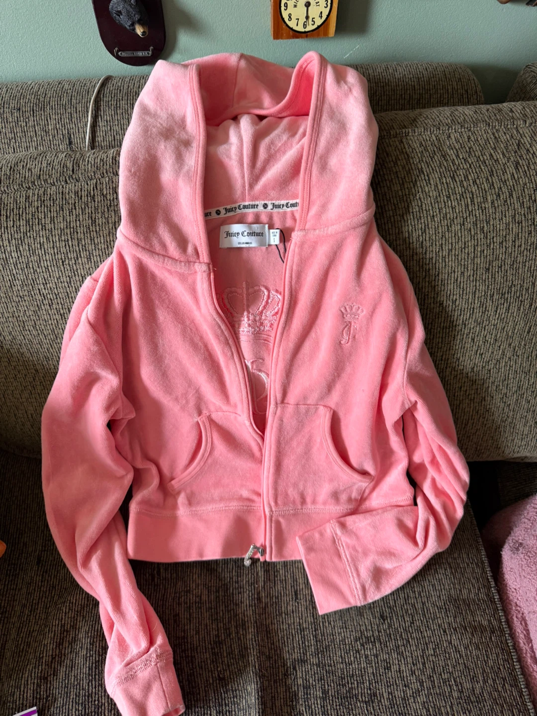 Juicy Couture Pink Velour Hoodie
