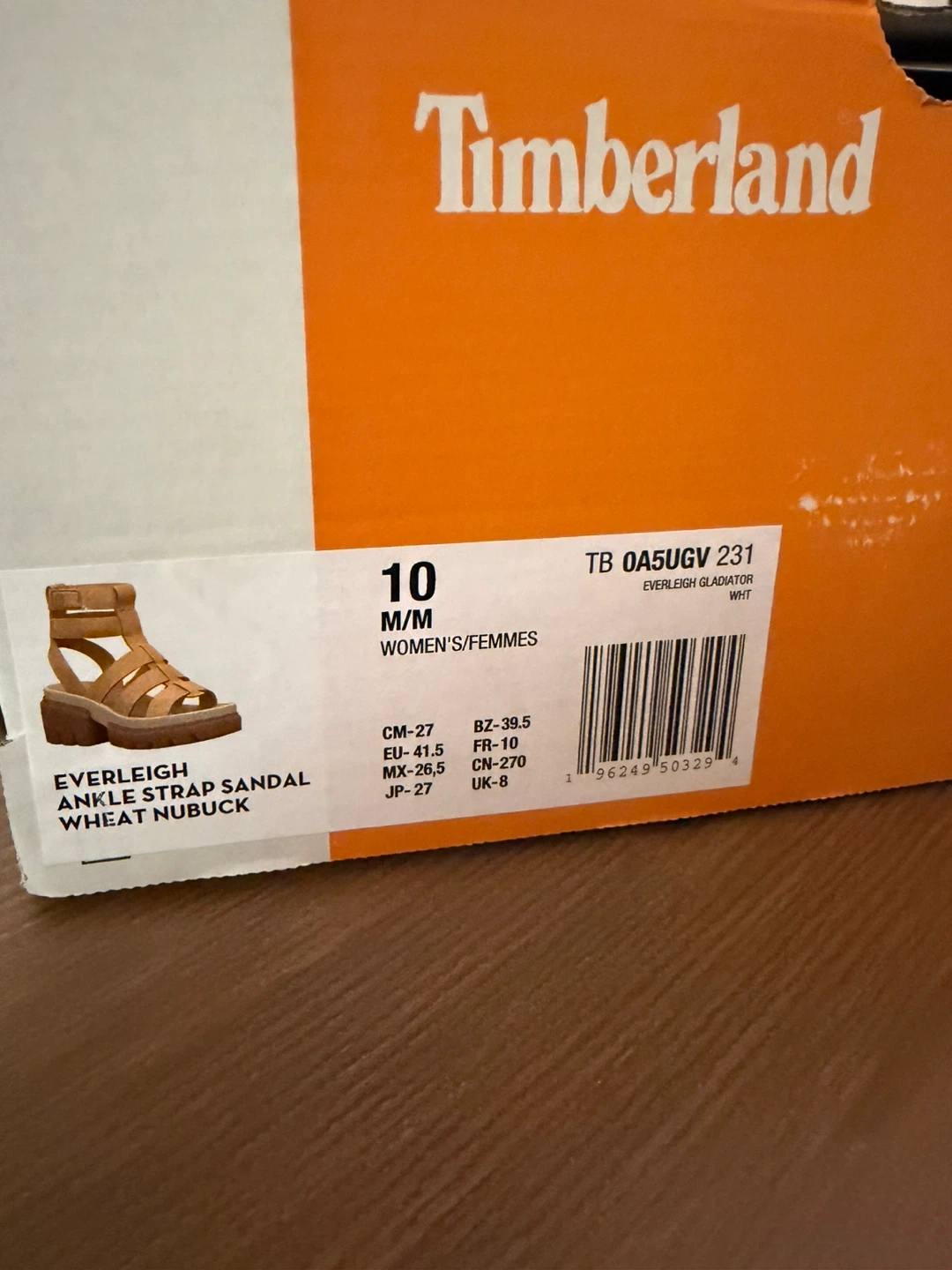 Timberland Everleigh Ankle Strap Sandals Wheat Nubuck - photo 3