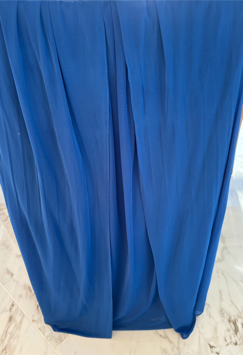 Size 16 David's Bridal Strapless Blue Dress Size 16 - photo 5