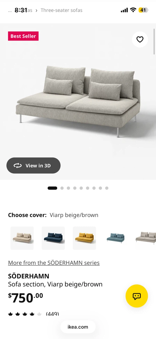 IKEA SÖDERHAMN sofa