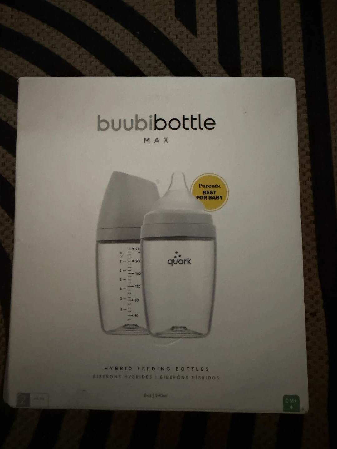 Quark Buubibottle Max Hybrid Feeding Bottles - 2 Pack