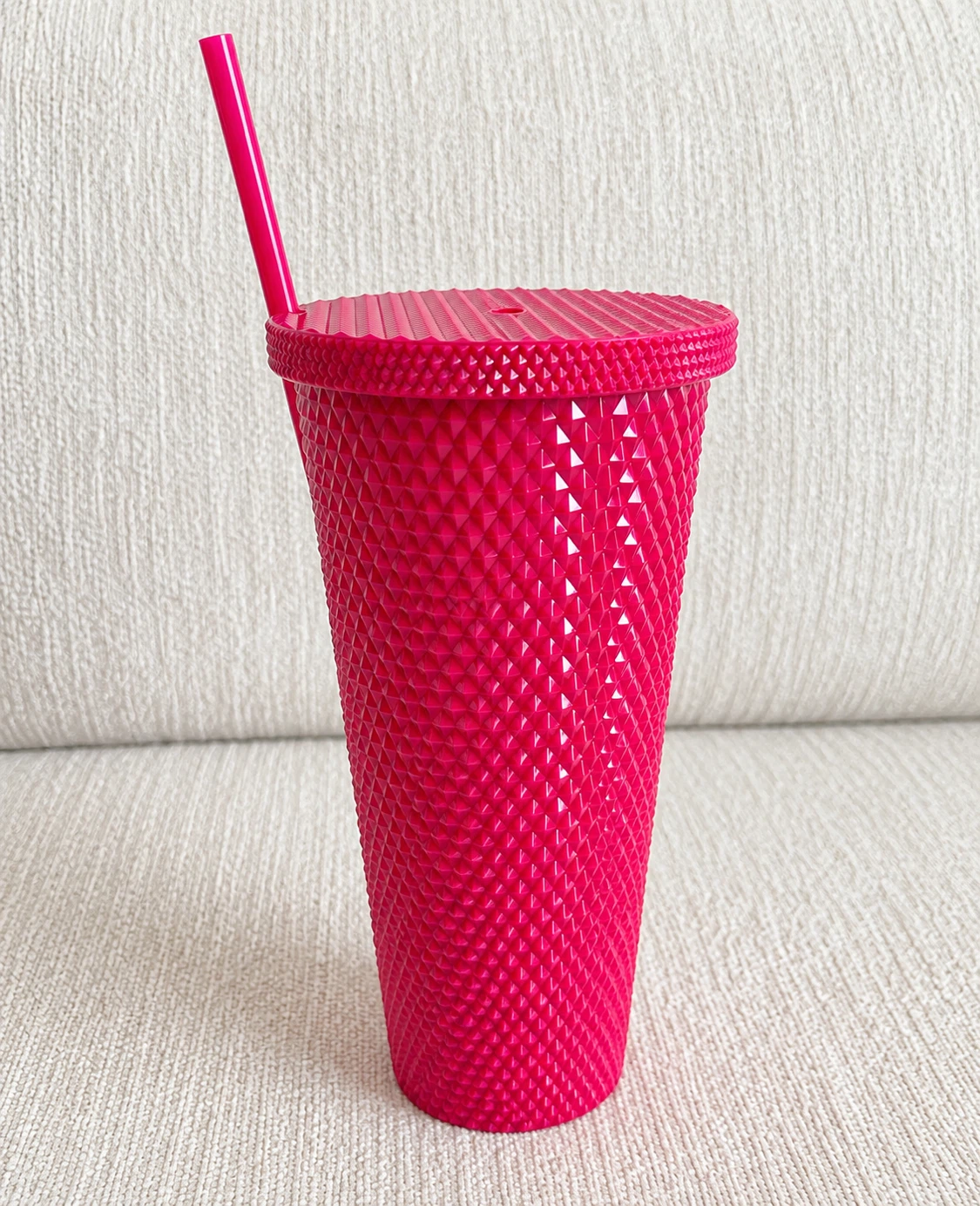 NEW Pink Tumbler with Straw