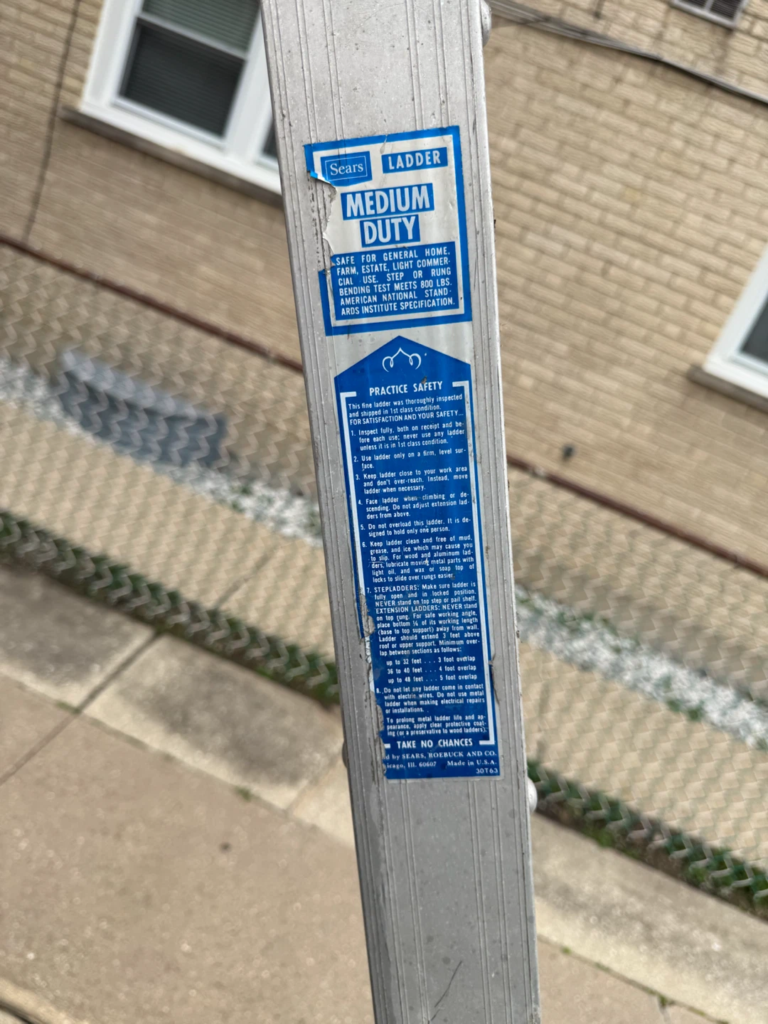 Sears Medium Duty 8ft Aluminum Ladder. $100.00 or best offer - photo 5