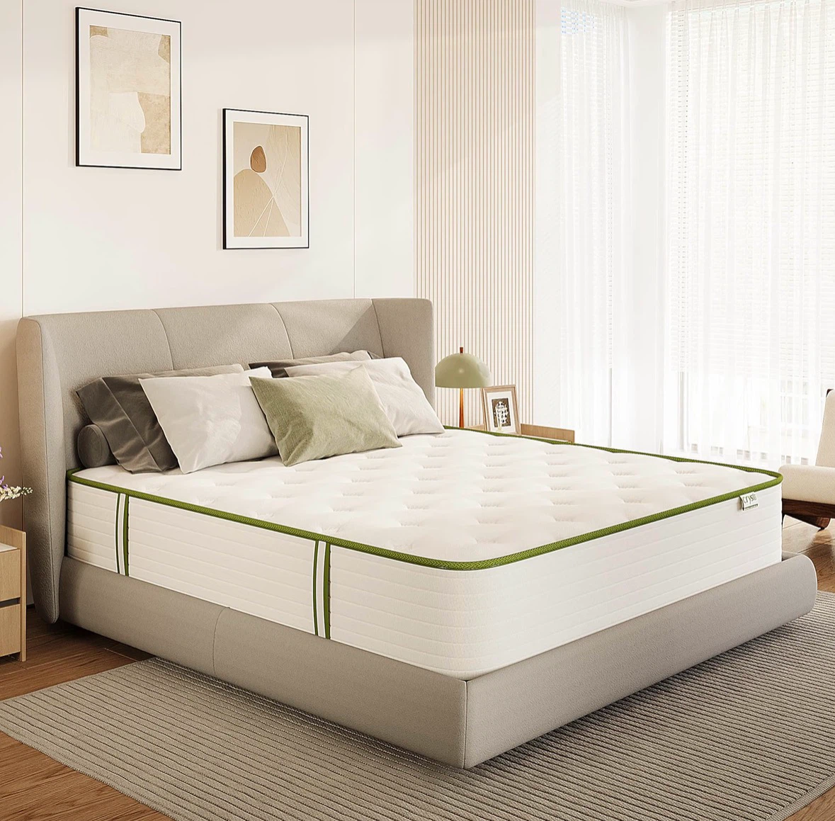 Full-Size Complete Bed Set: Hybrid Mattress + Bed Frame - photo 4