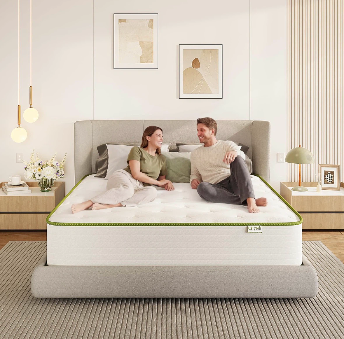 Full-Size Complete Bed Set: Hybrid Mattress + Bed Frame - photo 5