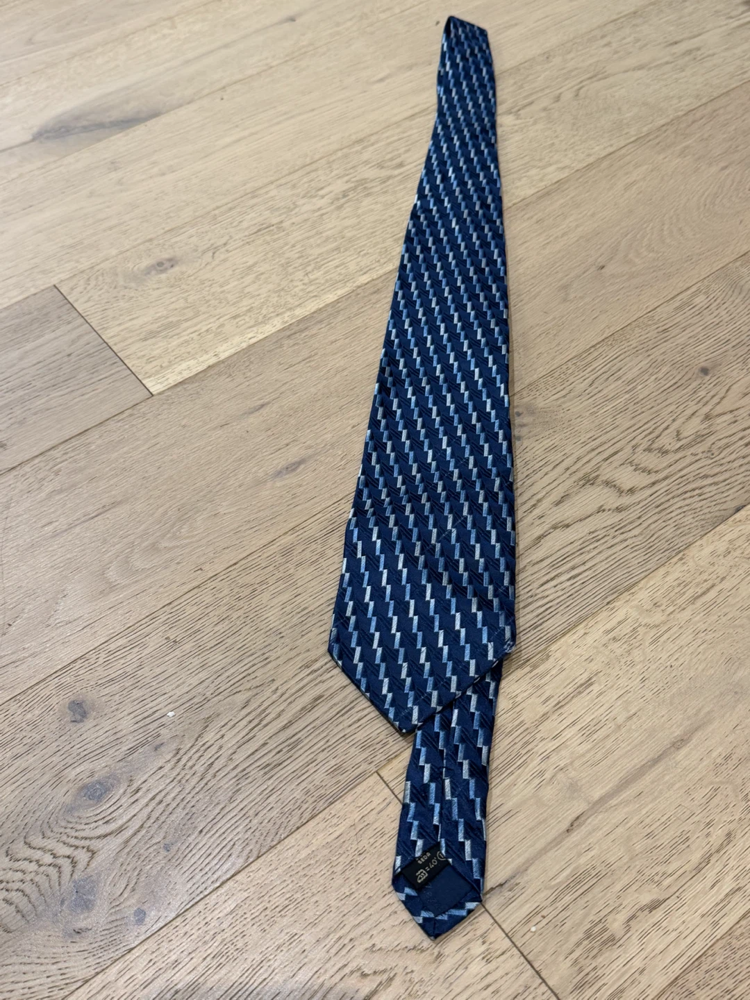 Ermenegildo Zegna blue silk necktie