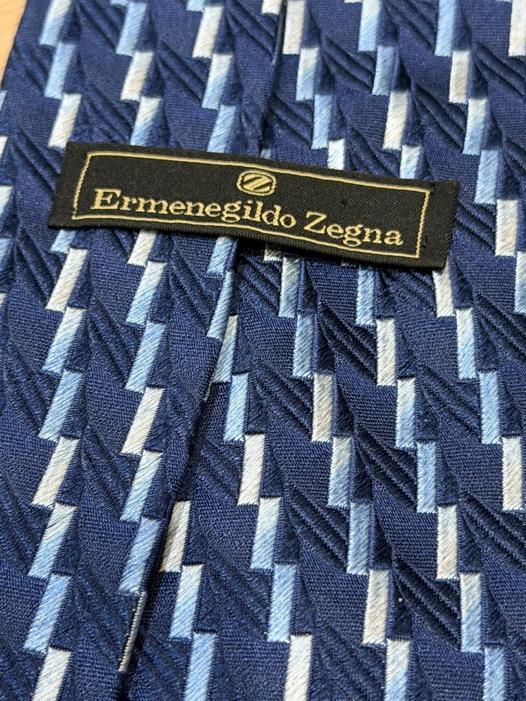 Ermenegildo Zegna blue silk necktie - photo 4