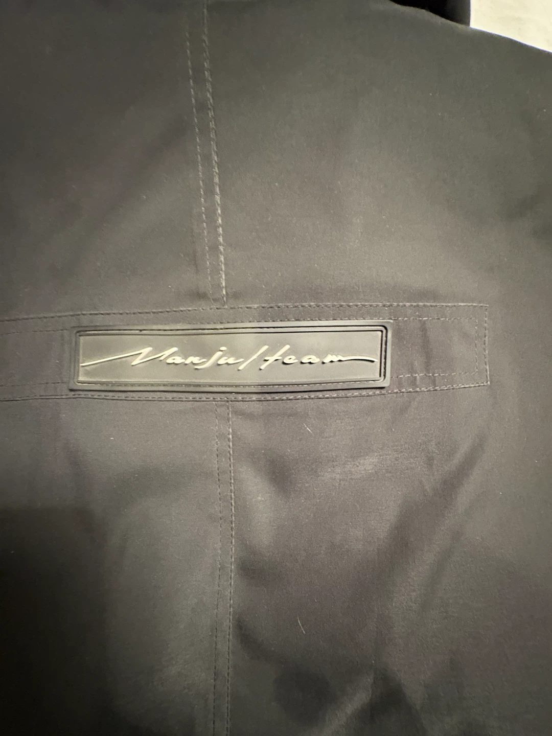 Manju/team Black Hooded Jacket