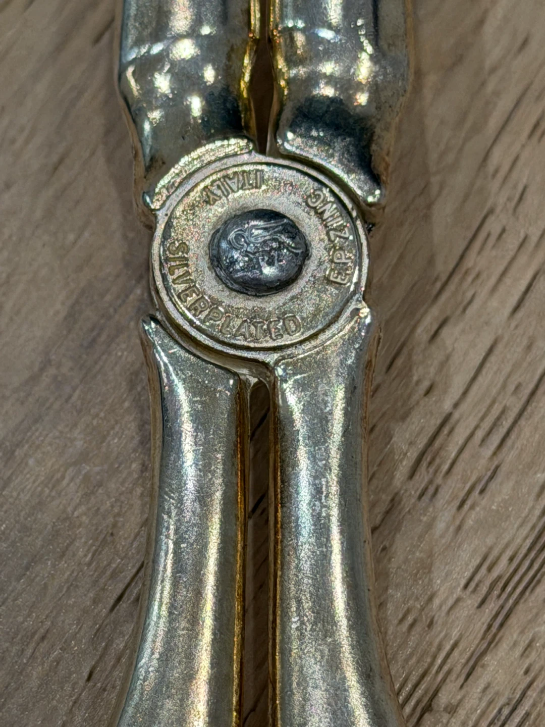 Vintage Italian Silver-Plated Salad Tongs - photo 2
