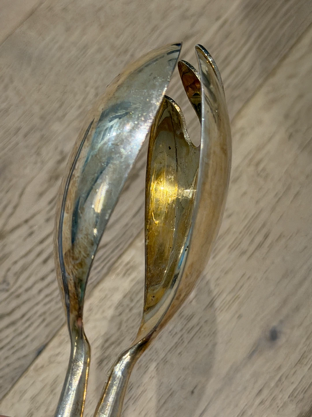 Vintage Italian Silver-Plated Salad Tongs - photo 4