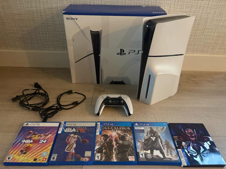 PS5 Slim Disc Edition Bundle with Games
