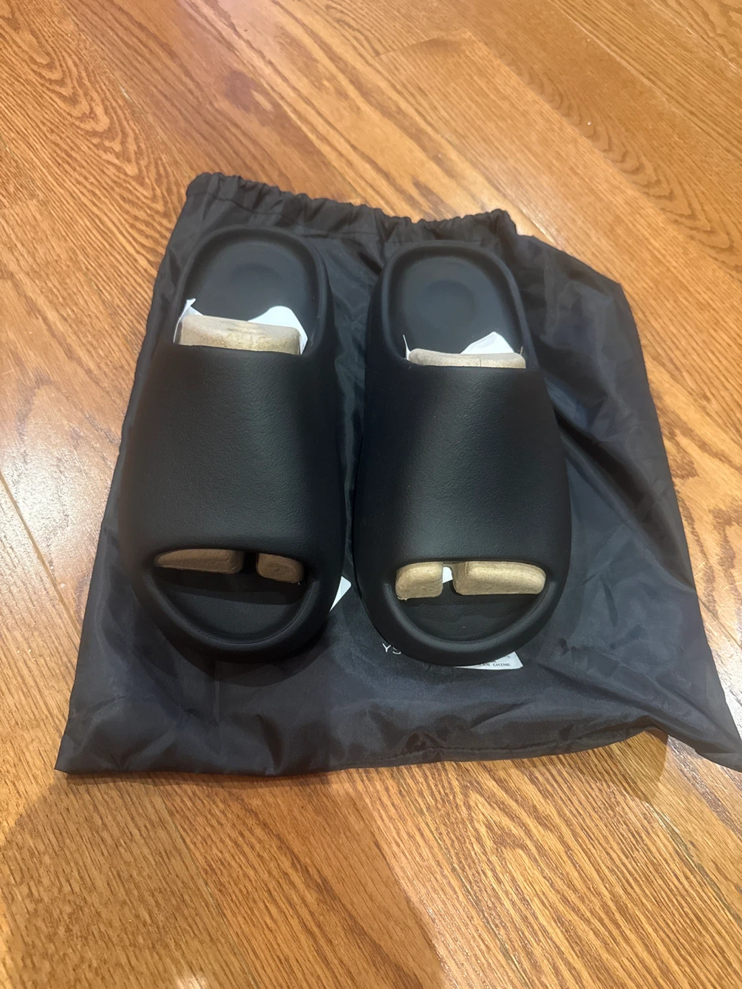 YS-01 Black Slides Size 9