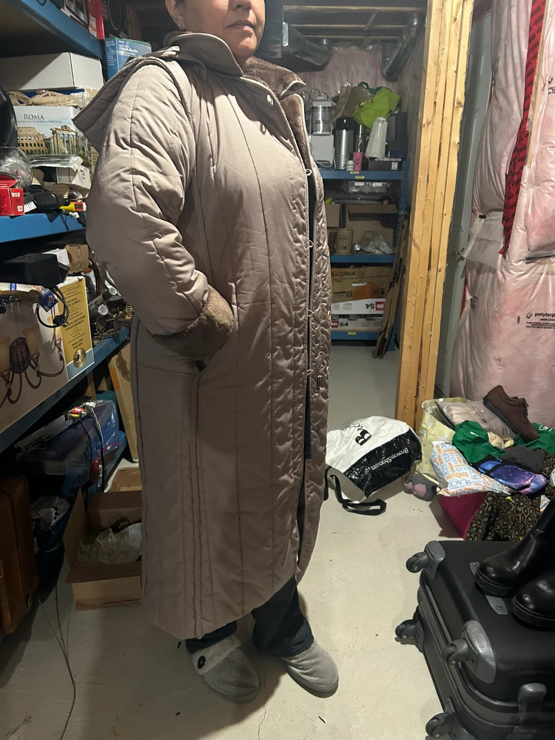 London Fog Maincoats Full-Length Quilted Coat