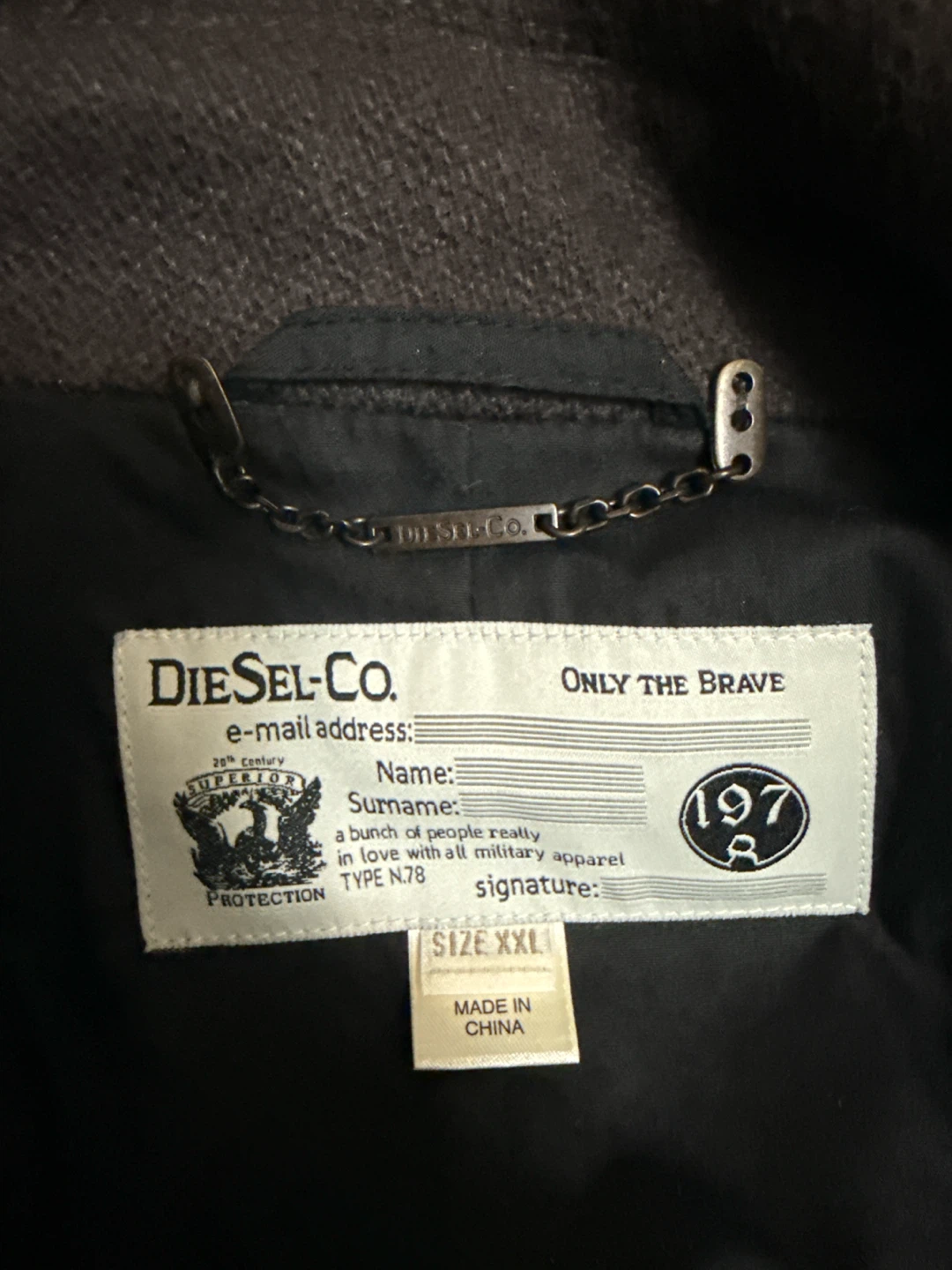 Diesel Co. Military Style Pea Coat XXL - photo 4