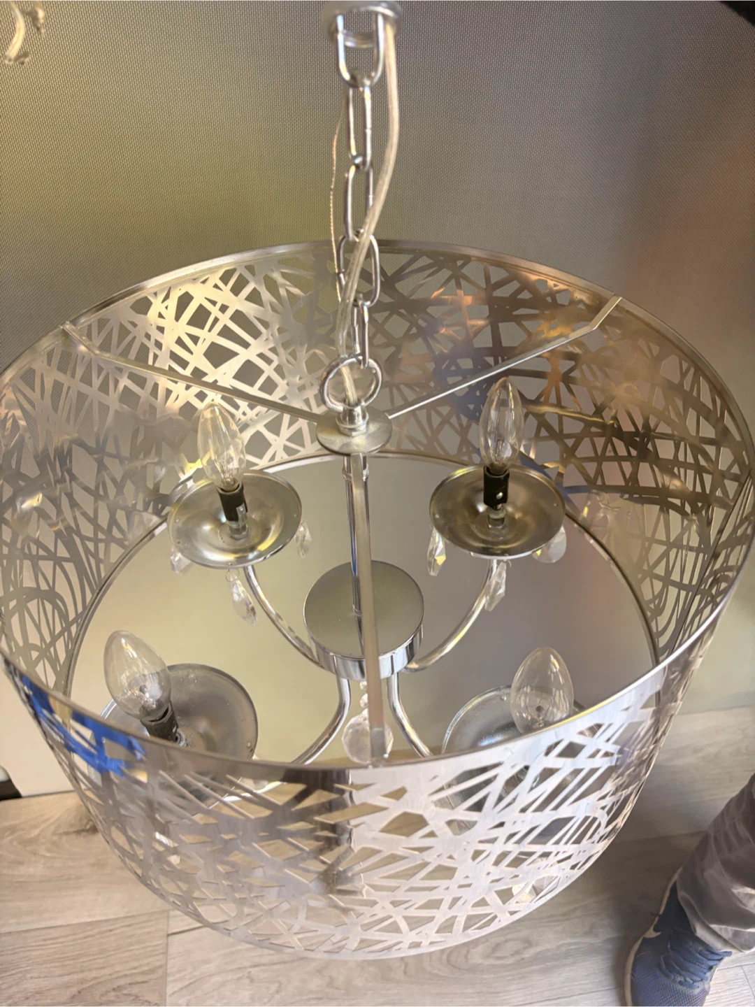 Chrome Crystal Chandelier Light Fixture - photo 5