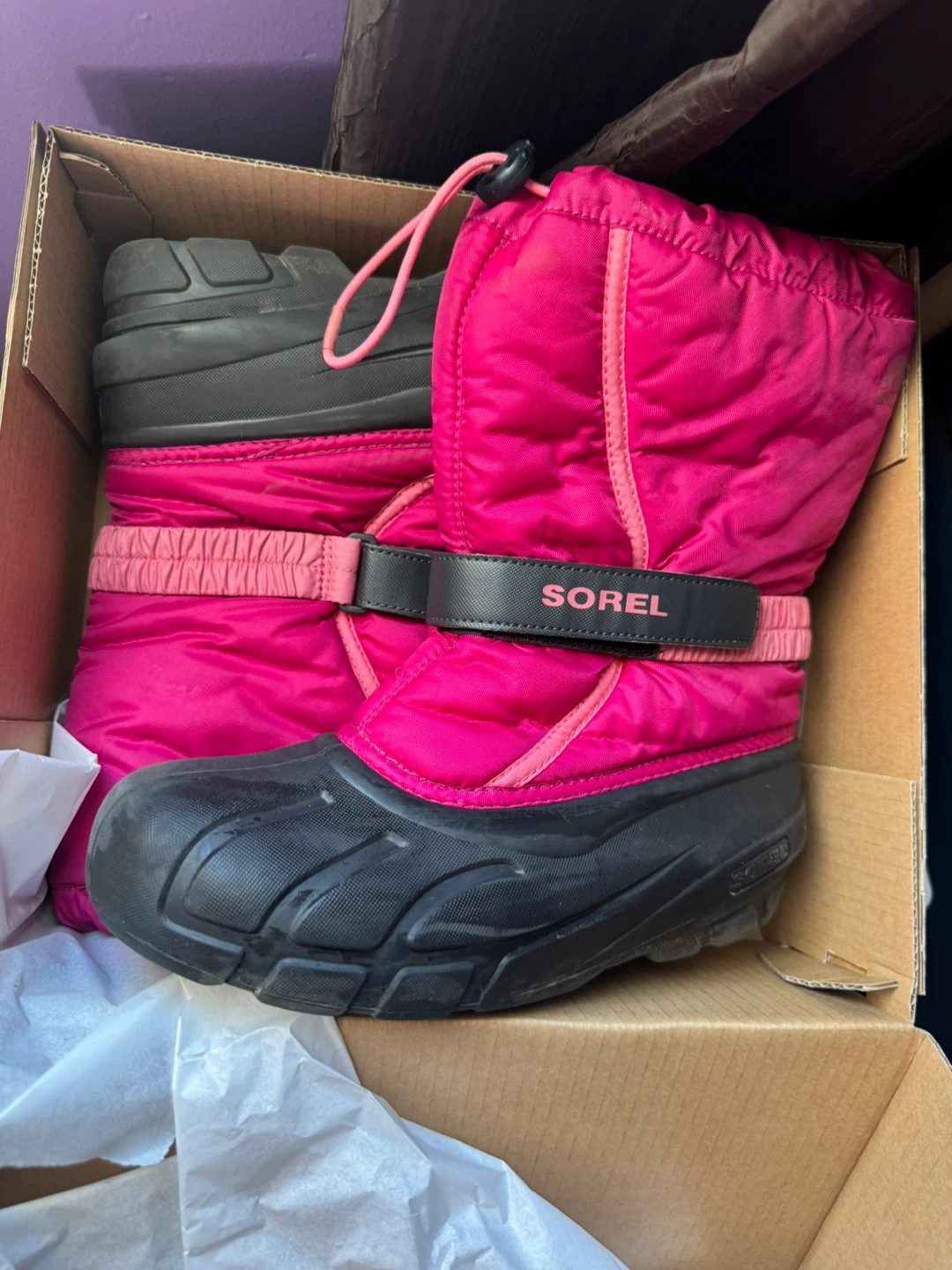 SOREL Youth Winter Boots Size 7 – Pink