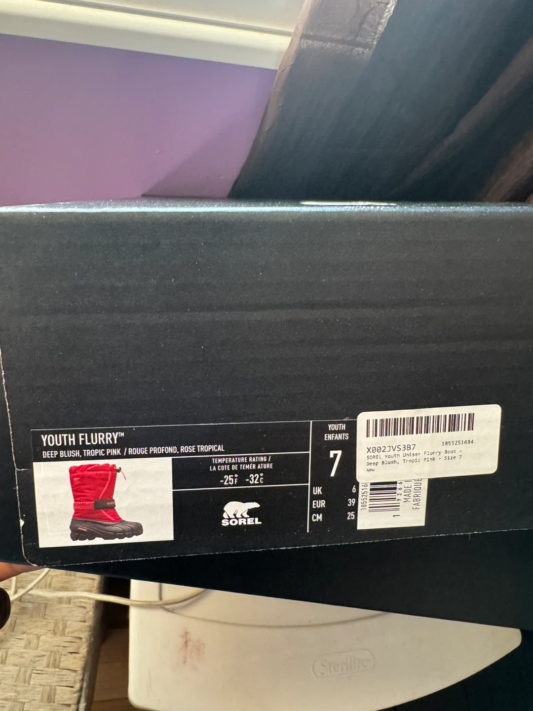 SOREL Youth Winter Boots Size 7 – Pink - photo 4