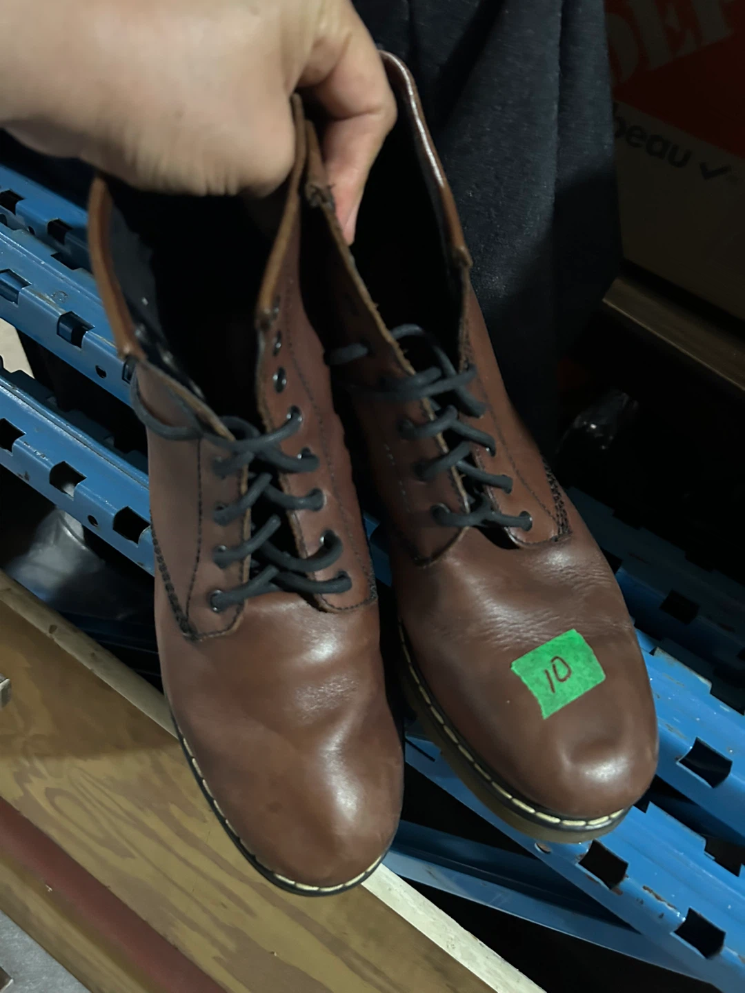 Brown Leather Boots Size 10