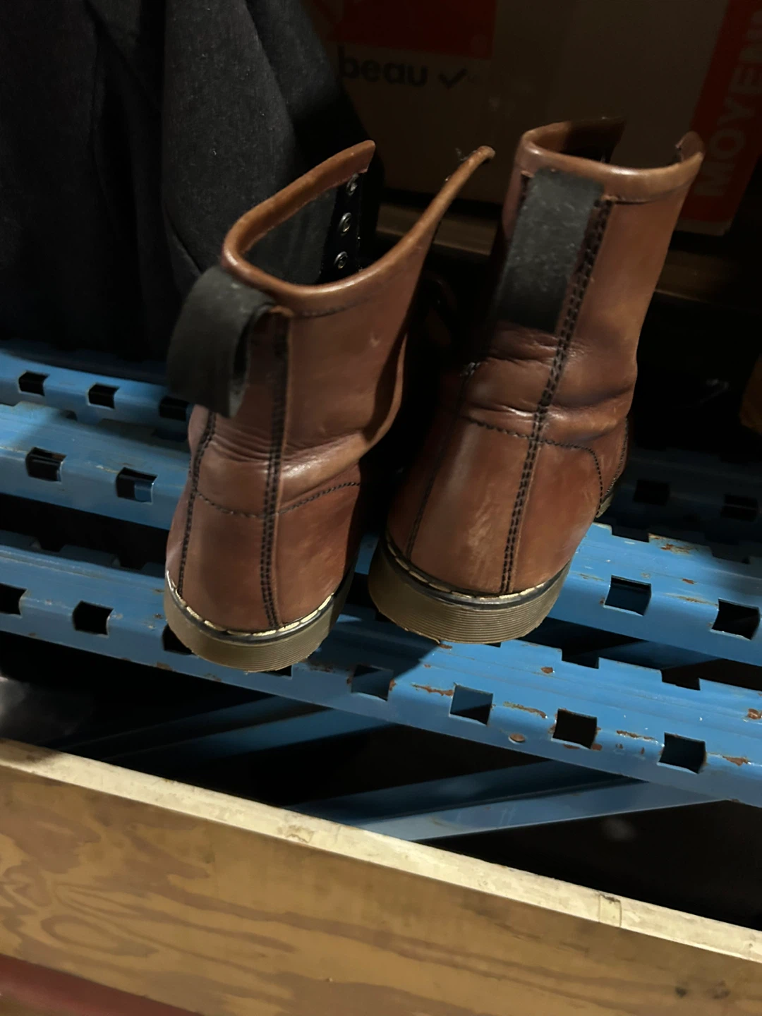 Brown Leather Boots Size 10 - photo 3