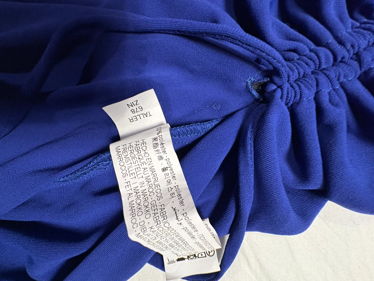 Zara Royal Blue Ruched Midi Dress - photo 5