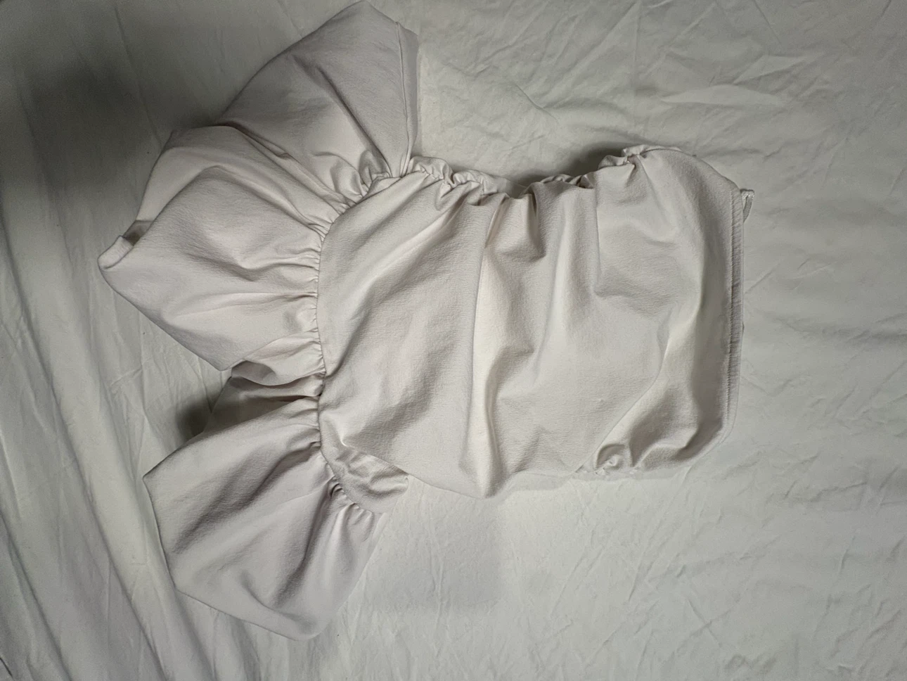 Zara White Ruffle Top - photo 3
