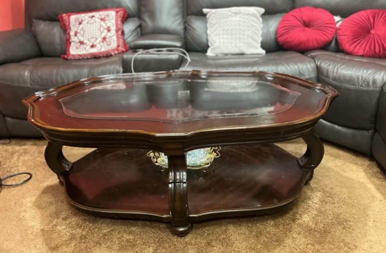 Vintage Style Wooden Coffee Table