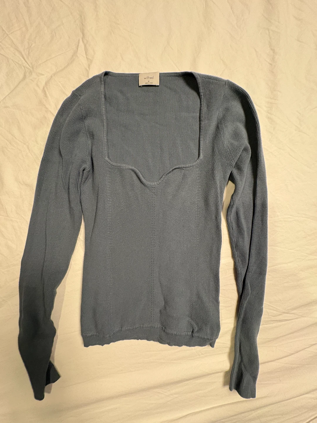 Wilfred Long Sleeve Ribbed Top - photo 2