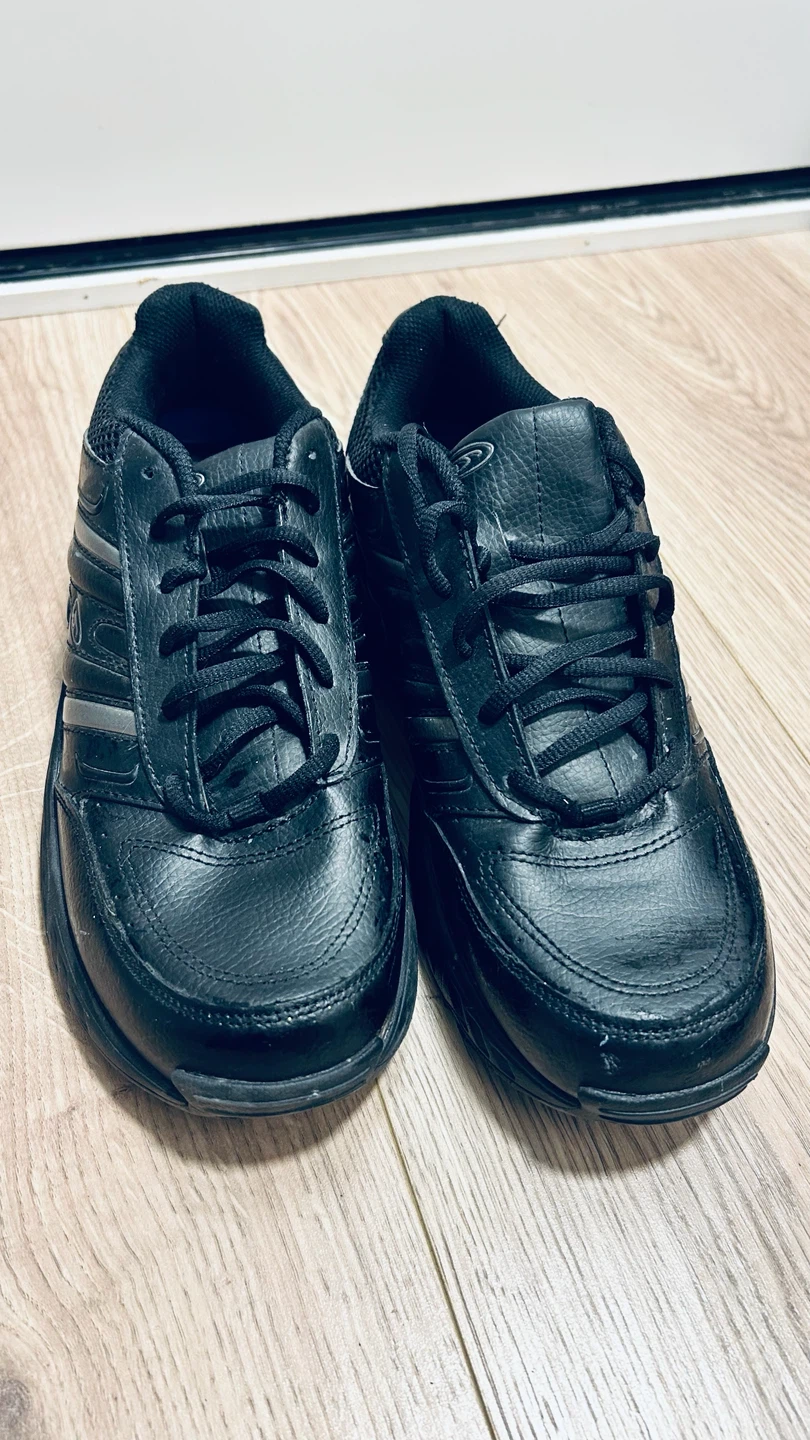 Dr. Scholl’s Men’s Black Walking Shoes – Size 10W Wide – Leather - photo 2