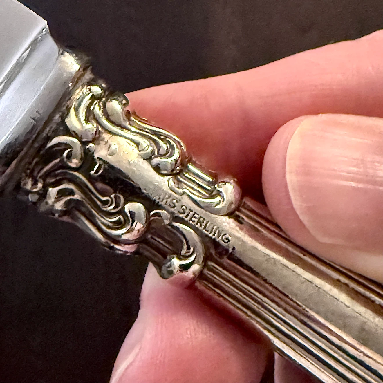 Birks Chantilly pattern Sterling carving knife - photo 2