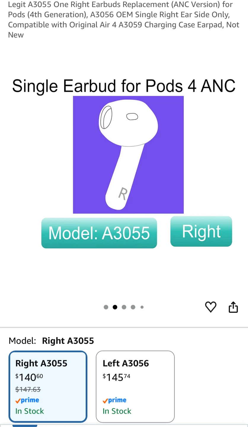 Right AirPod for AirPods 4 ANC - photo 3