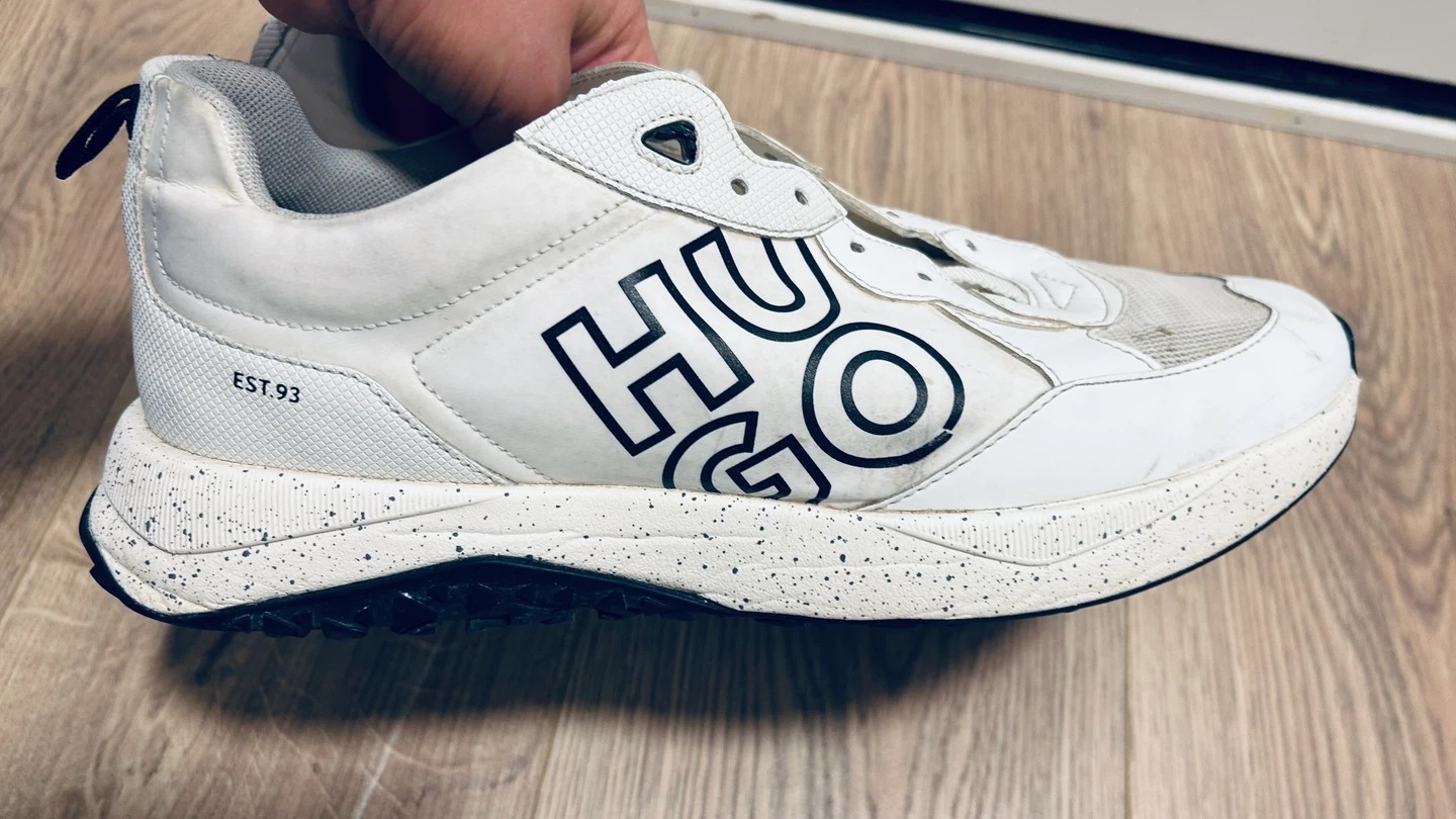 HUGO Men’s White Sneakers – Size EU 45 – No Laces - photo 2