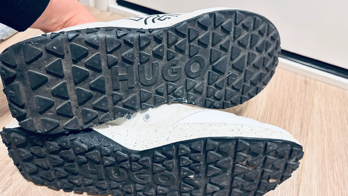 HUGO Men’s White Sneakers – Size EU 45 – No Laces - photo 4