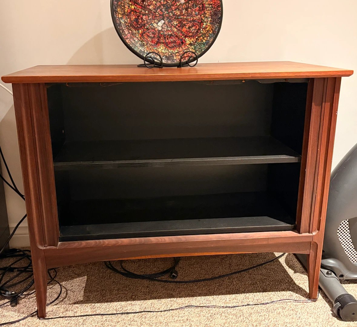 Mid-Century Style Open Bookshelf Unit