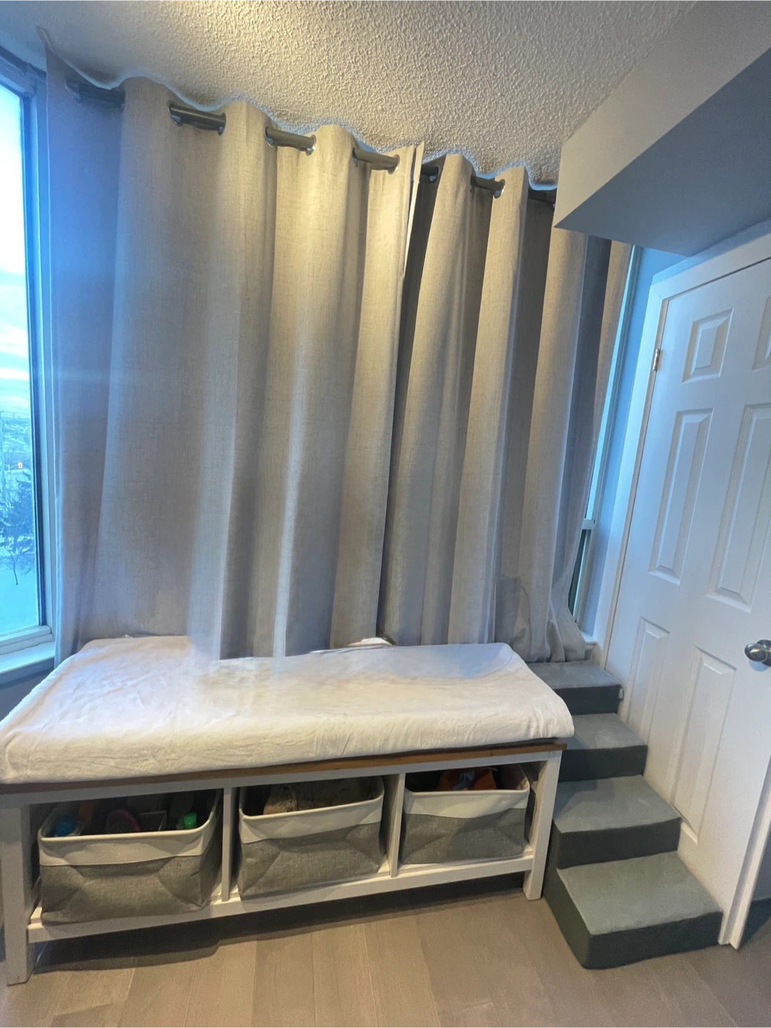 Greyish White Blackout Curtains 4 Panels - photo 3