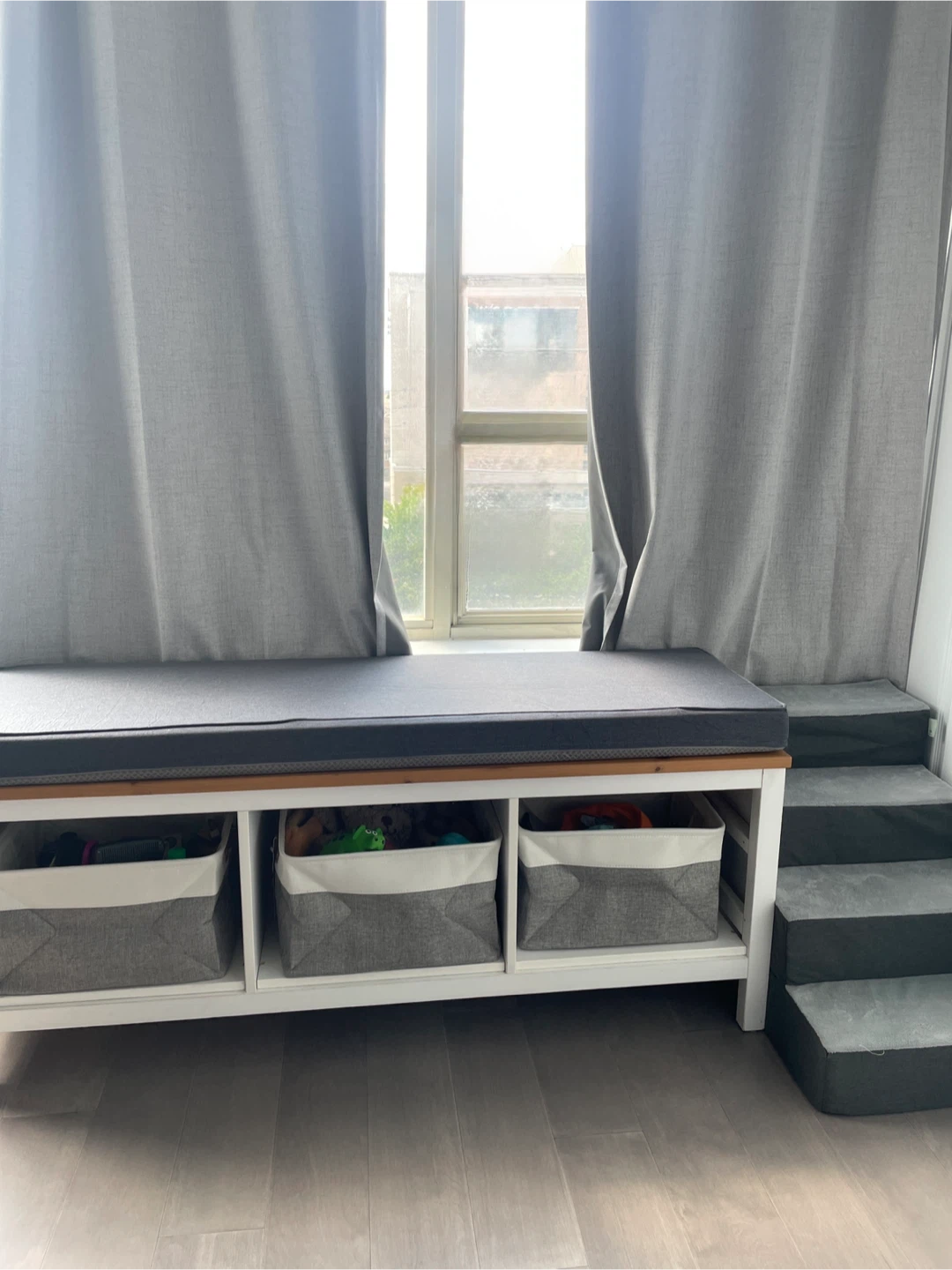 Greyish White Blackout Curtains 4 Panels - photo 2