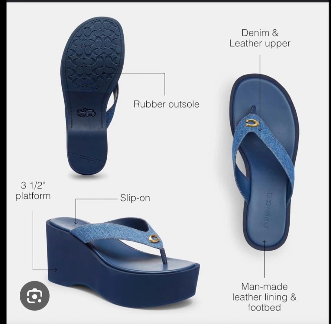 Coach Sculpted C Platform Flip Flops - photo 3