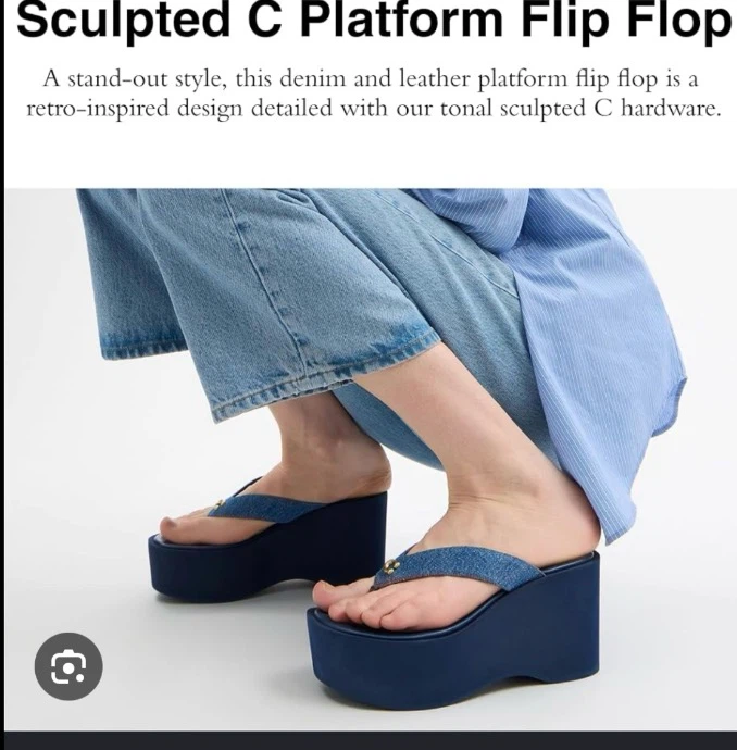 Coach Sculpted C Platform Flip Flops - photo 4