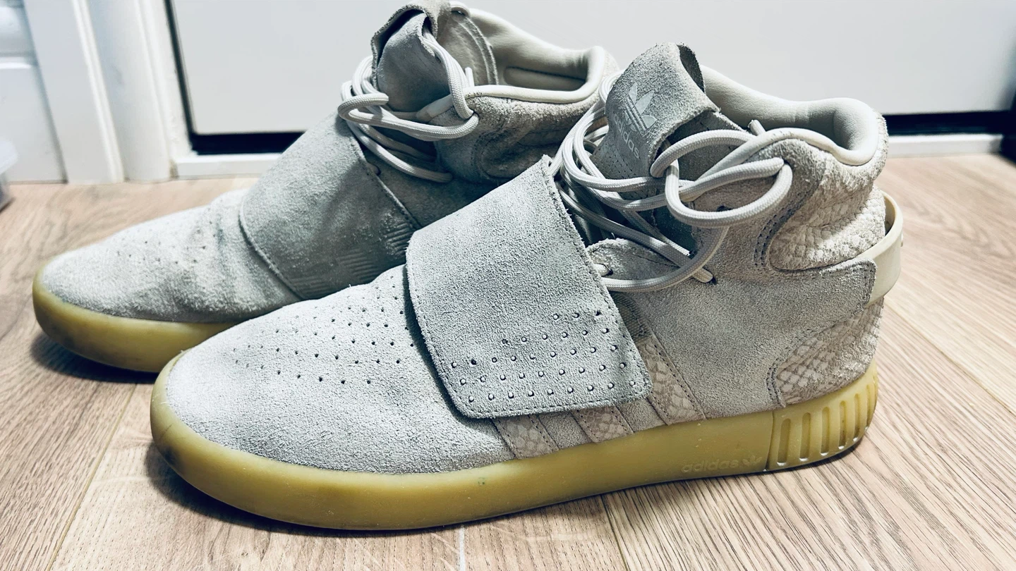 Adidas Tubular Invader Strap Men’s Size 9.5 – Grey Suede - photo 4