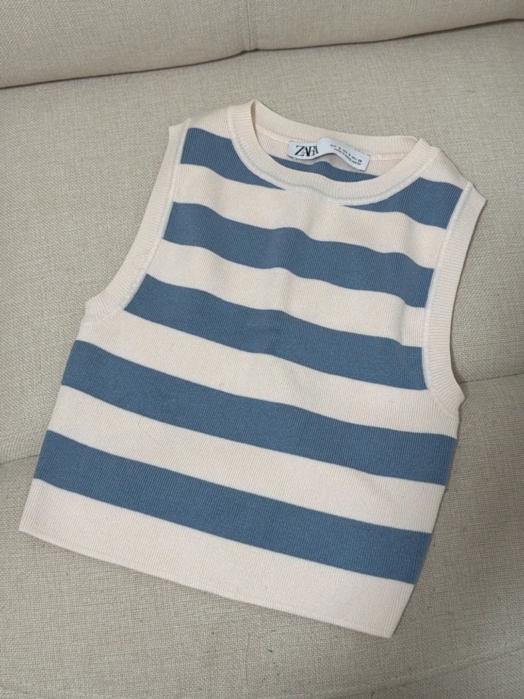 Zara Striped Knit Tank Top