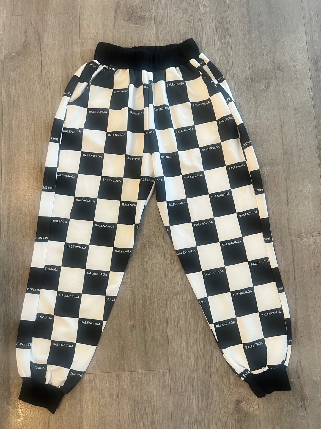 Checkered Joggers 3/4 Sweat Pants
