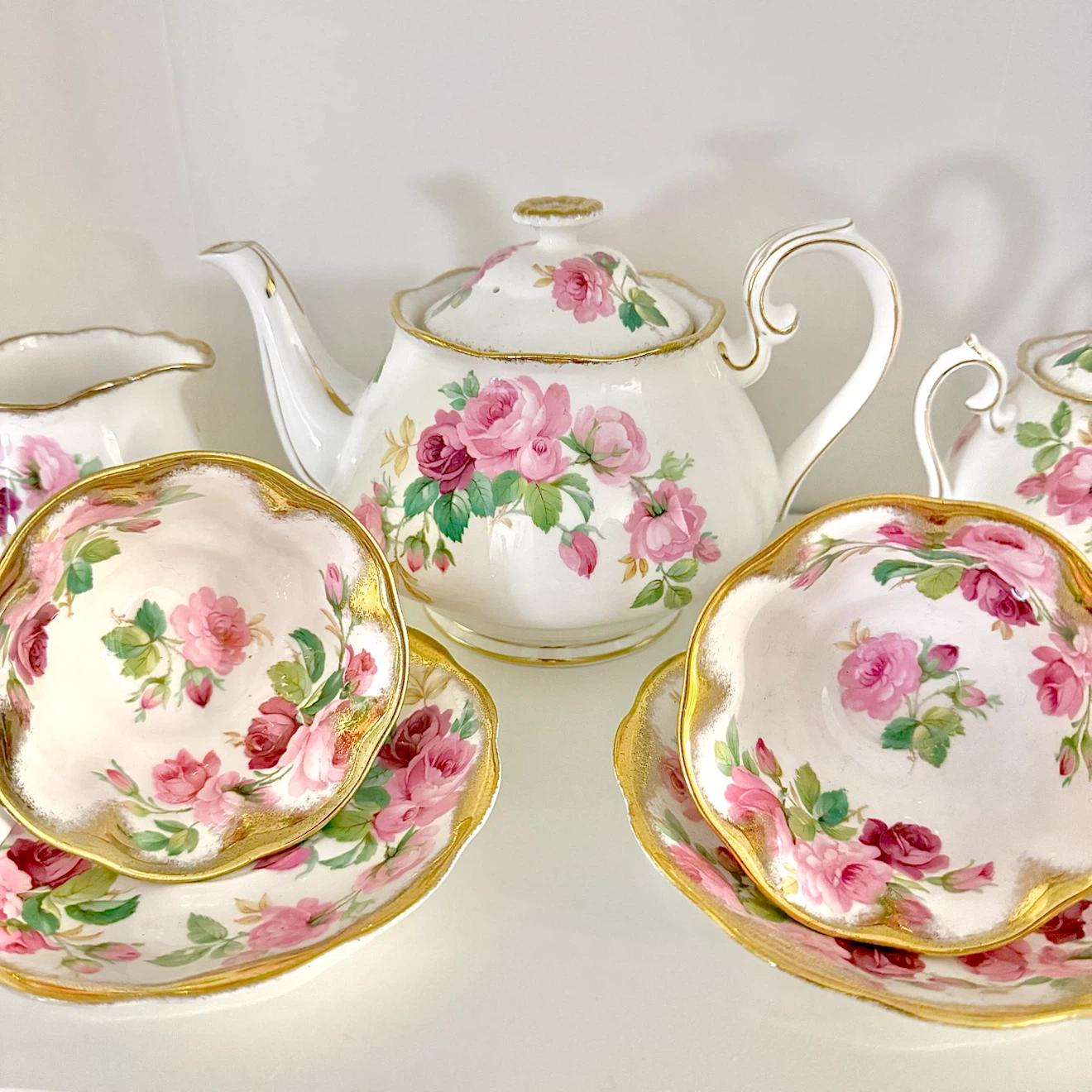 Rare Royal Albert Princess Ann pattern tea set for 2