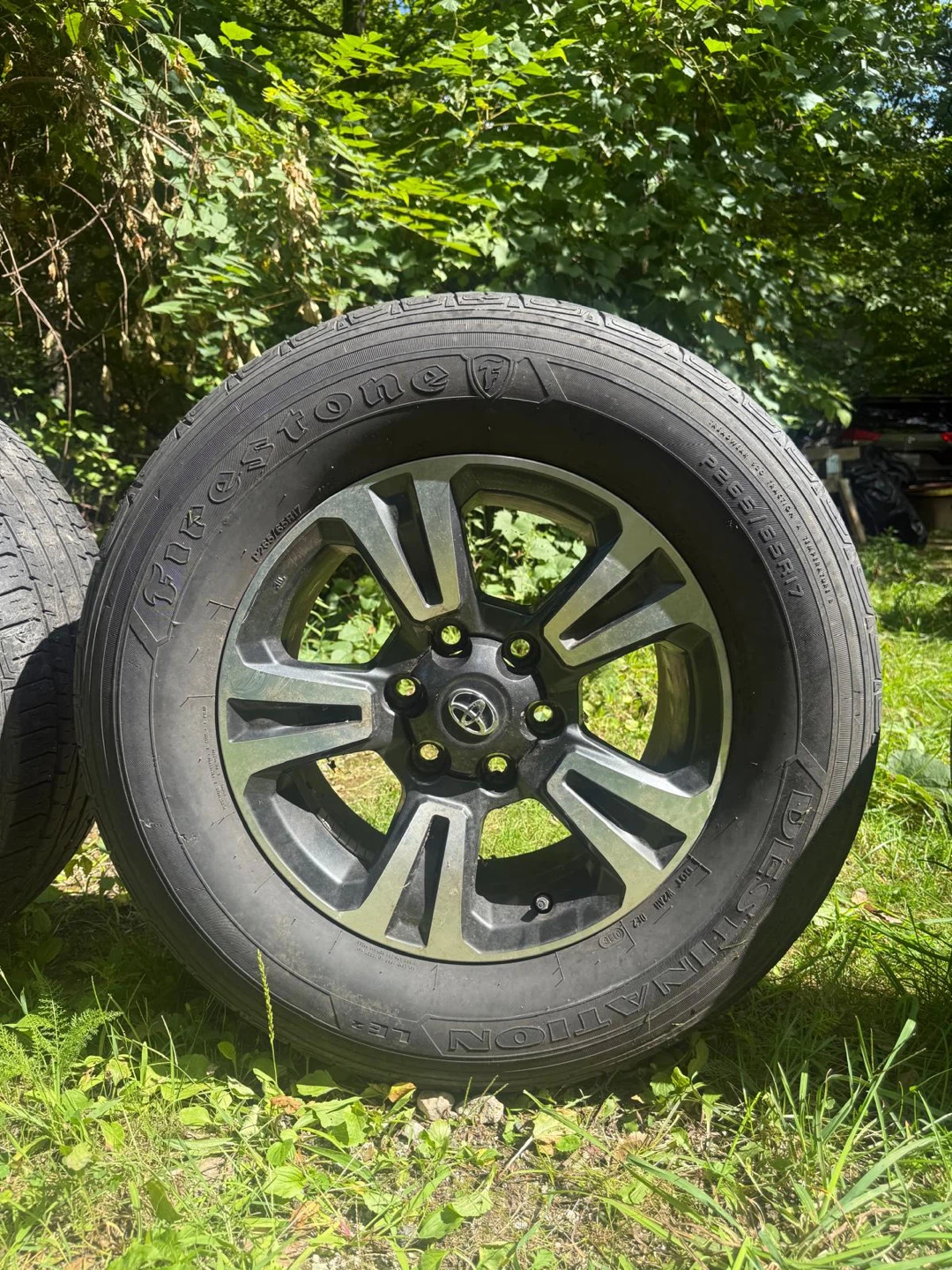 Set of 4 Toyota Wheels with Firestone Tires