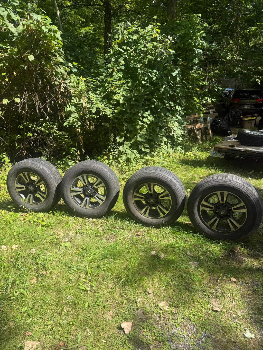 Set of 4 Toyota Wheels with Firestone Tires - photo 2