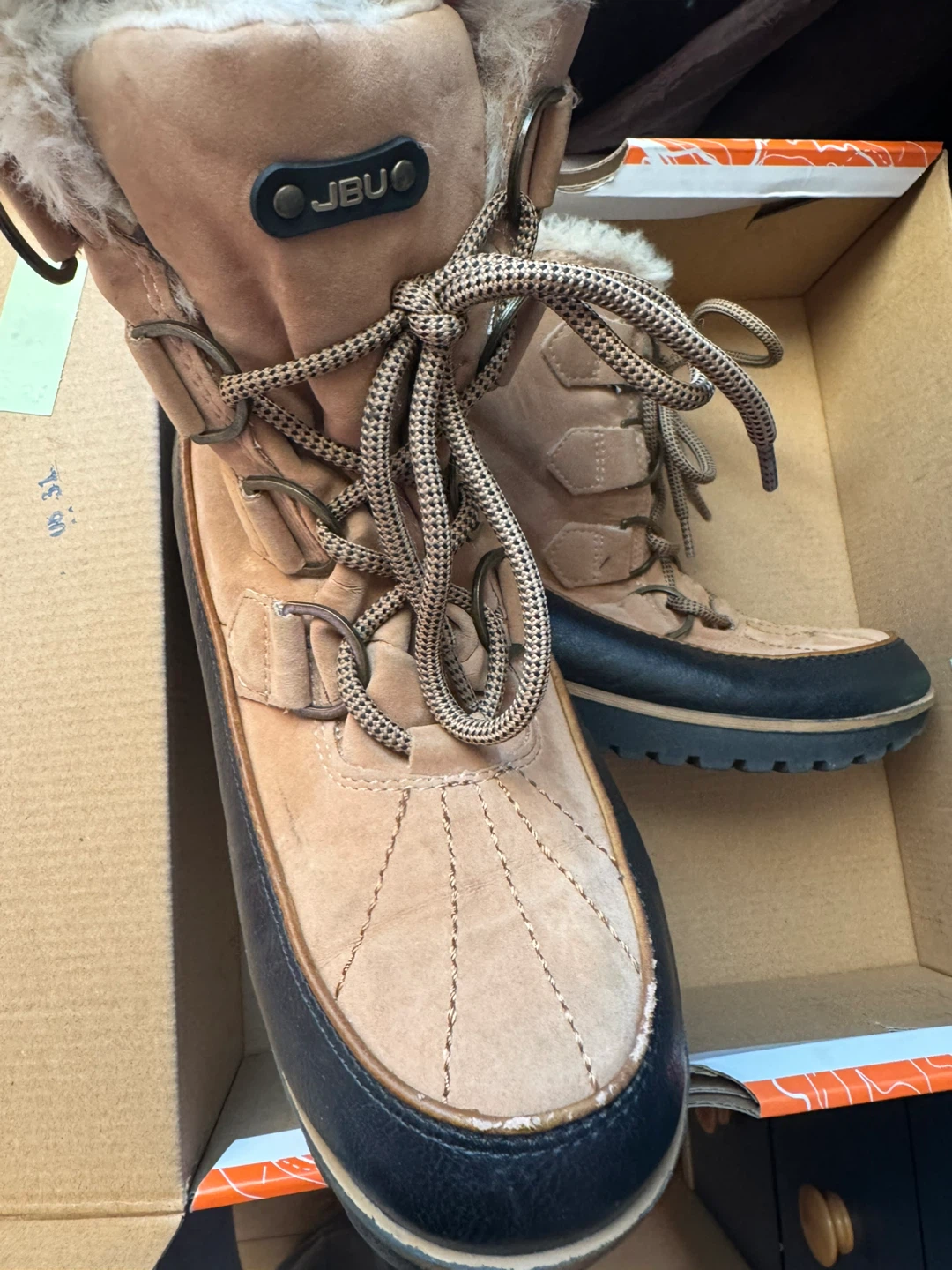 JBU Women’s Winter Boots Size 8 – Tan - photo 2