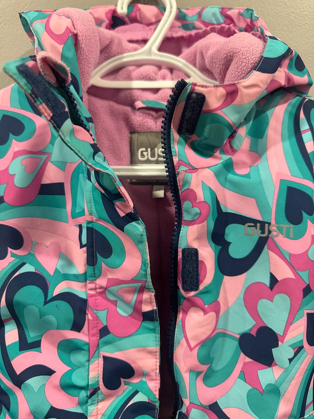 Gusti Heart Print Winter Snowsuit - Size 2T - photo 2